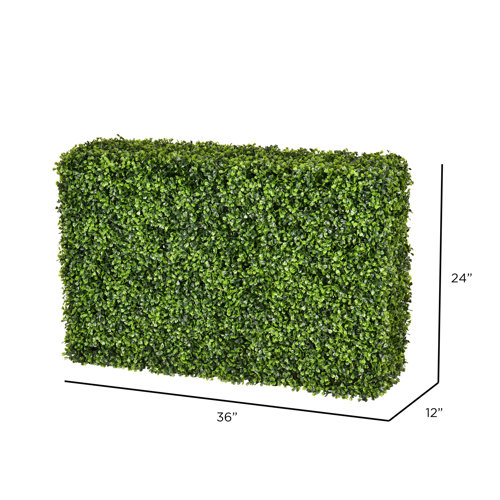 One Allium Way® 12'' Faux Boxwood Hedge & Reviews Wayfair
